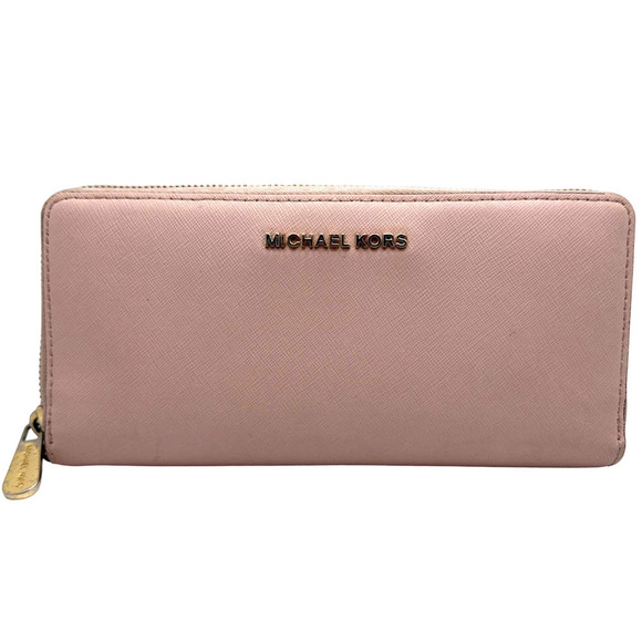 Michael Kors Handbags - MICHAEL KORS Pink Zip Around Wallet